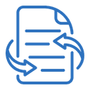 Document page with two arrows icon