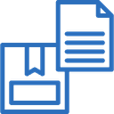 Icon image of two documents compared with each other