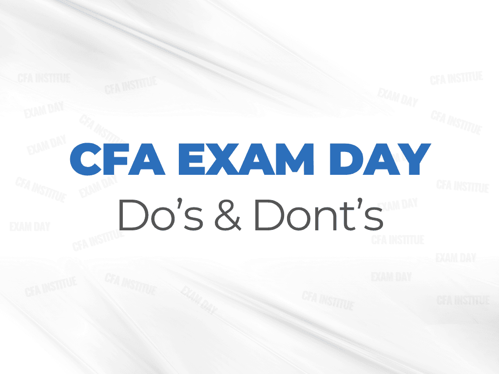 Preparing For CFA Exam Day